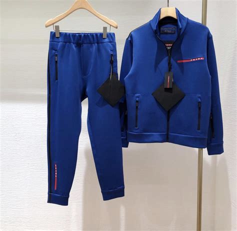 prada navy suit|Prada tracksuit men's.